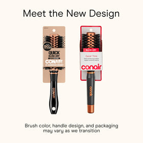 Conair copper barrel close-up revealing heat-conductive finish for quicker styling
