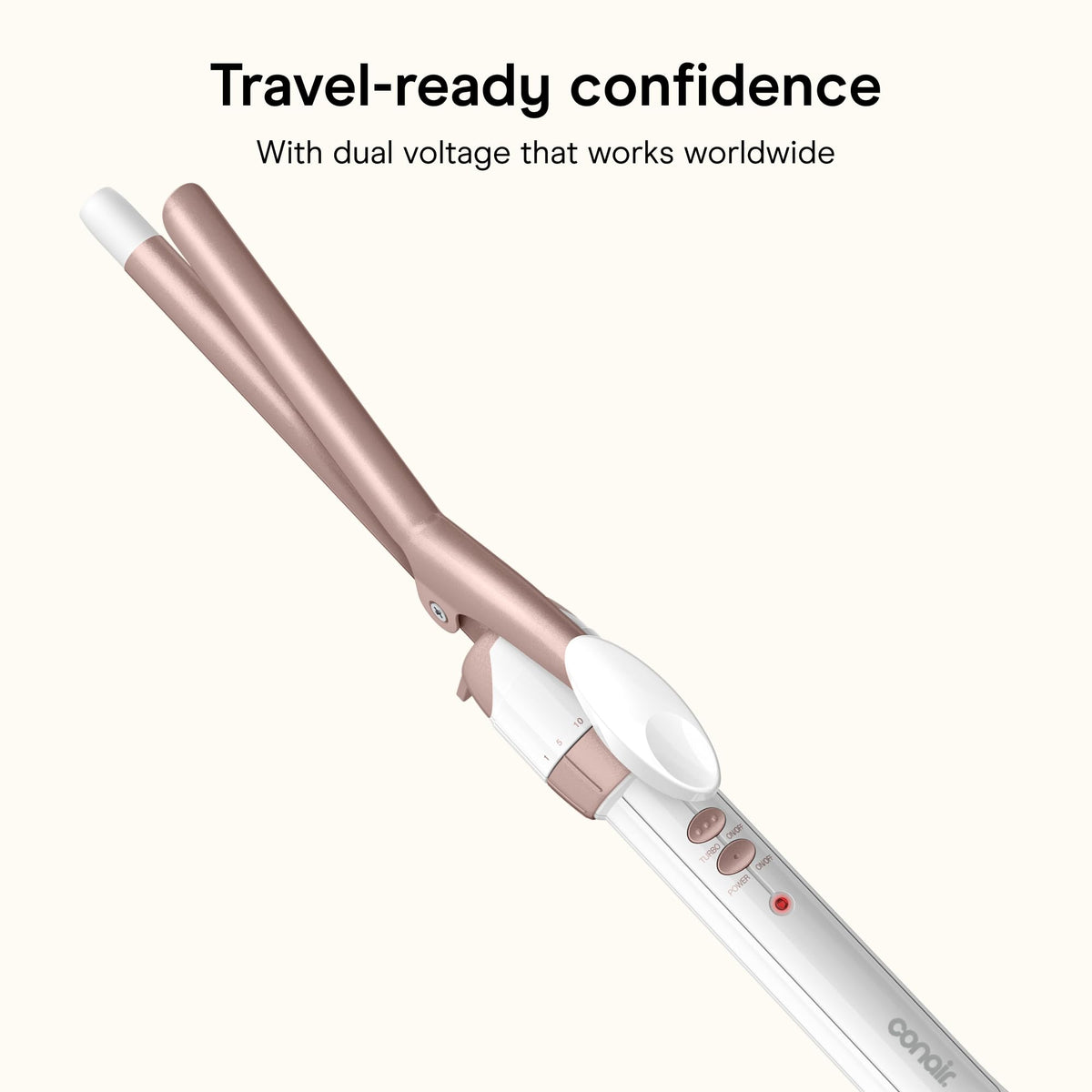 Conair cord and swivel showing 5-foot swivel cord for freedom of movement and comfort