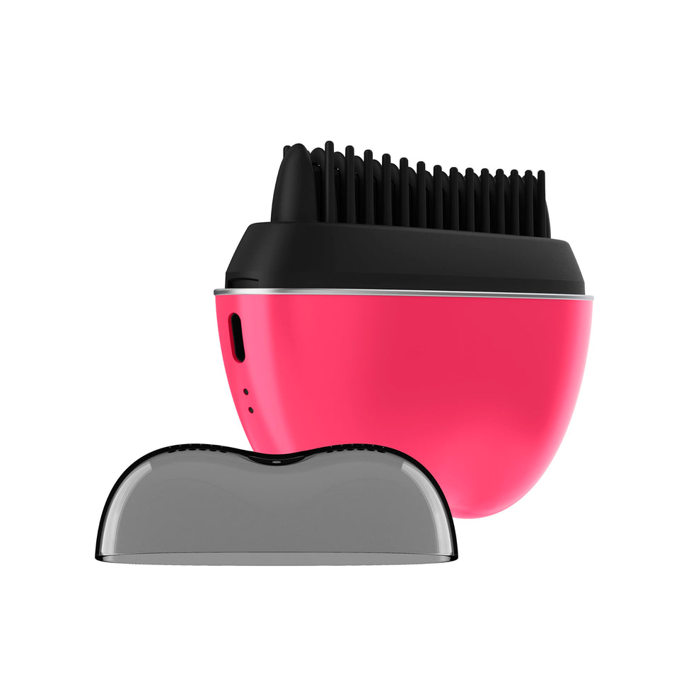 Conair CR80 front view showing hot pink finish and compact design for easy travel