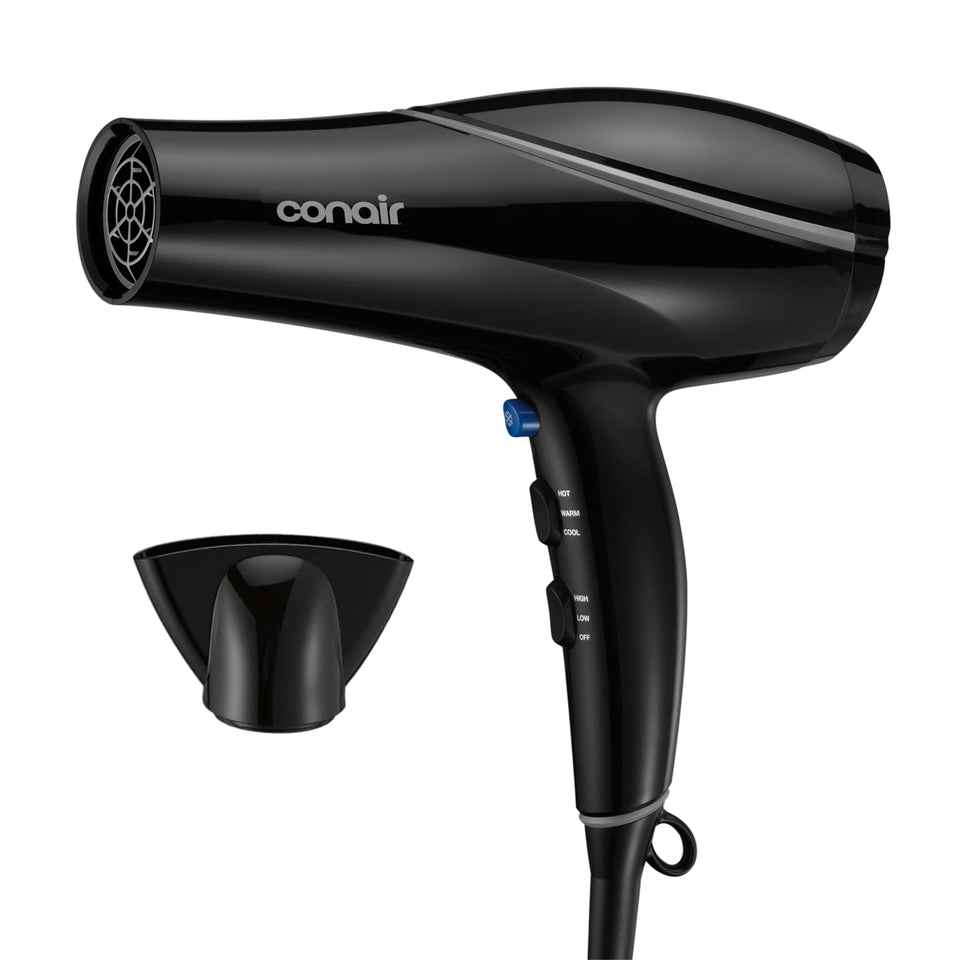 Conair front view showing sleek dryer and controls for easy styling