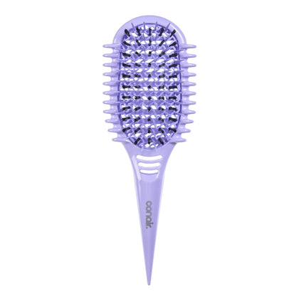 Conair front view of Curl Define Pro brush shows shape and easy grip for styling