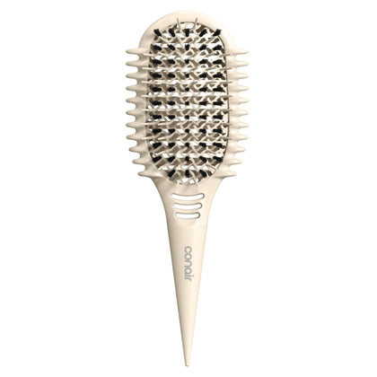 Conair Curl Define Pro front view showing brush shape and ergonomic grip for comfortable styling