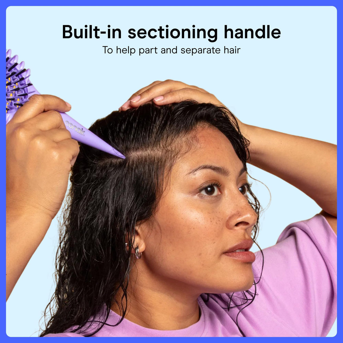 Conair Curl Define Pro held in hand to show scale and comfortable daily use
