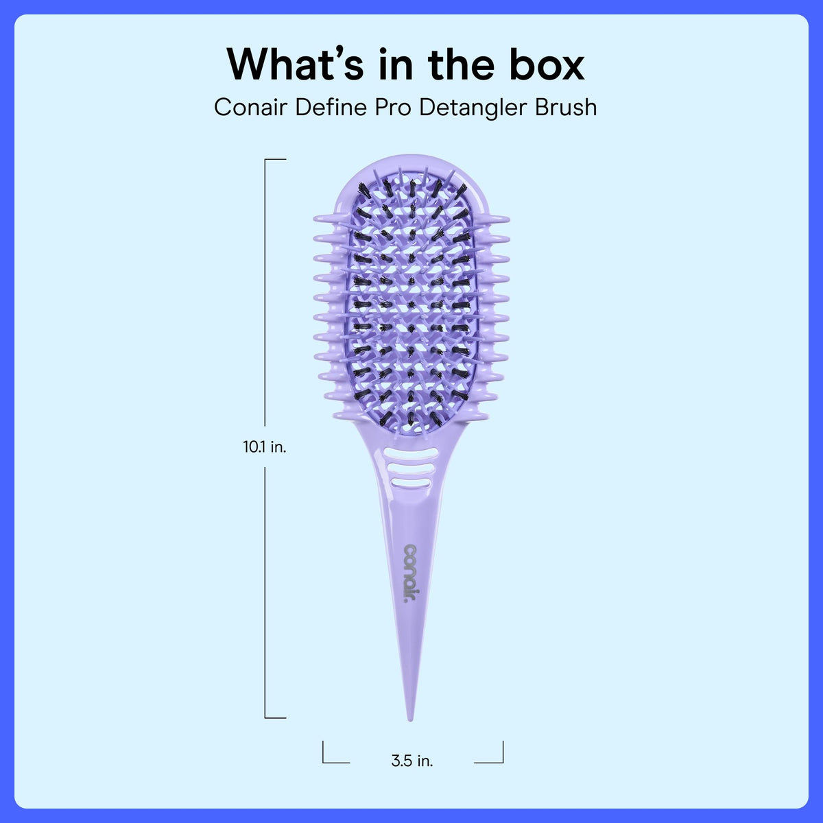 Conair brush packed in travel bag for on-the-go curl touch-ups