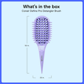Conair brush packed in travel bag for on-the-go curl touch-ups