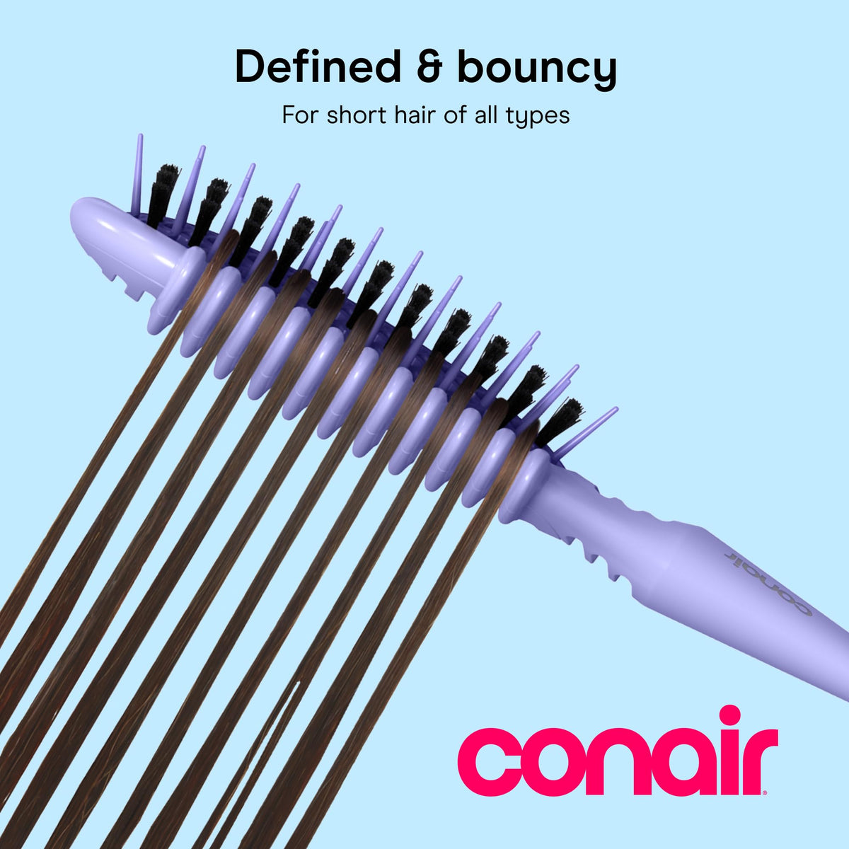 Conair Curl Define Pro side profile highlighting tapered head for short hair