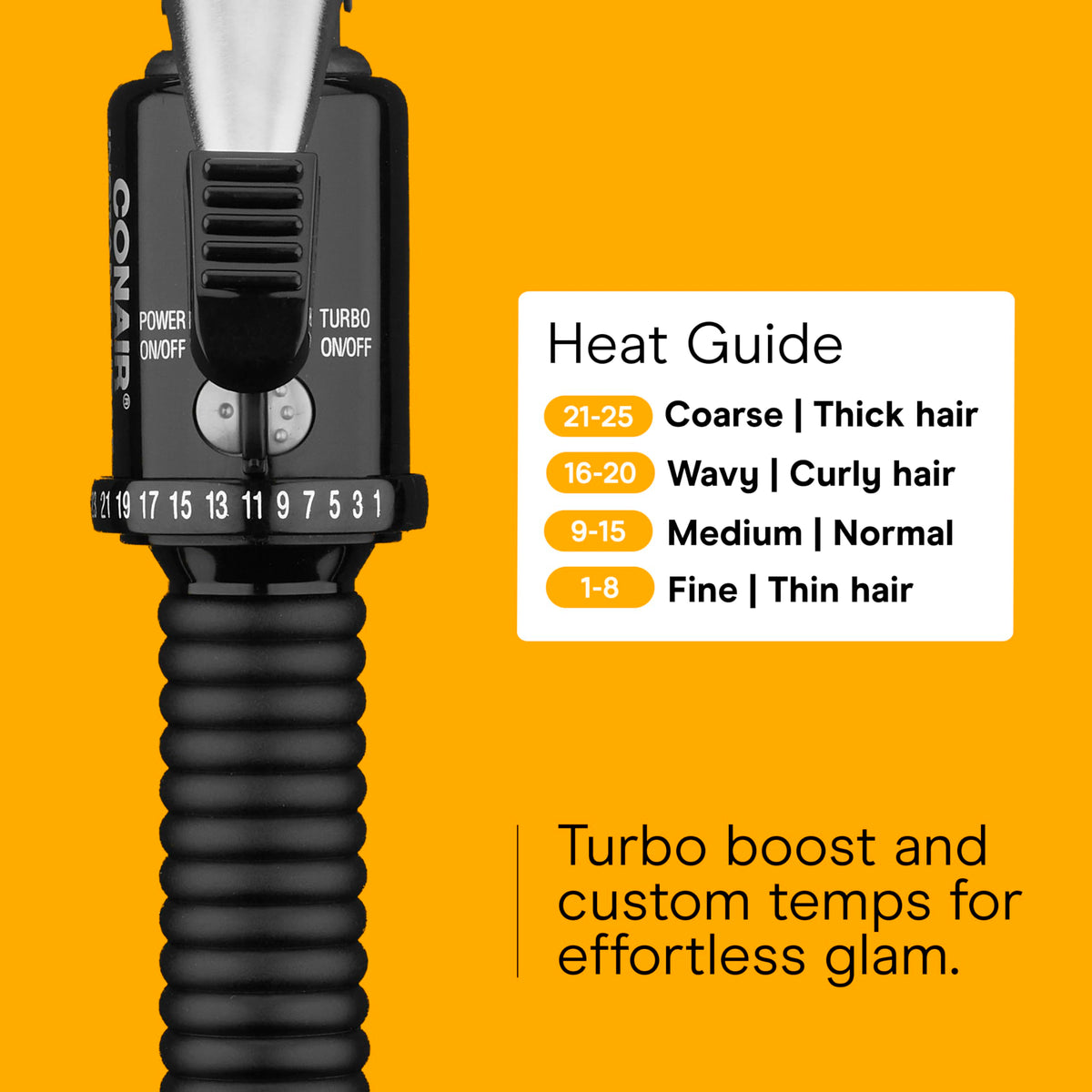 Conair curling iron creating loose curls on long hair for effortless waves