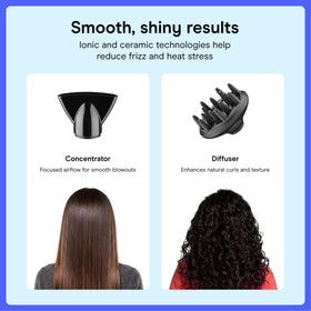 Conair diffuser attachment on dryer to enhance natural curls