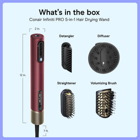 INFINITIPRO BY CONAIR four attachments displayed for versatile styling