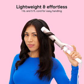 Conair double ceramic cord and 5-foot swivel shown for tangle-free movement and travel convenience
