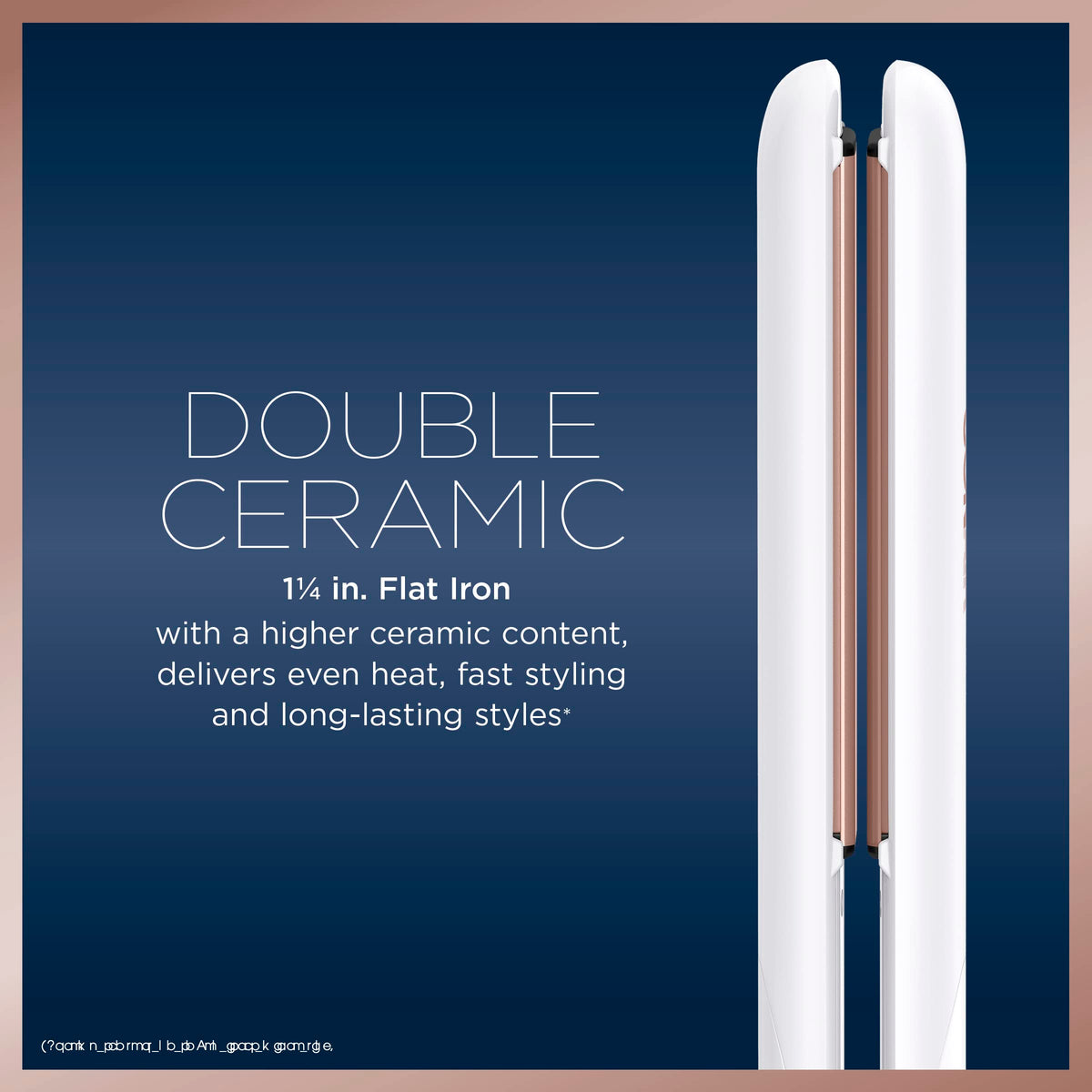Conair close-up of double ceramic plates highlighting smooth surface and even heat delivery