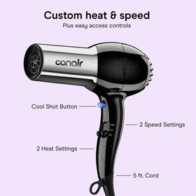 Conair back vent image showing filter for consistent airflow benefit