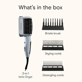 Conair dual voltage label and switch for worldwide power compatibility