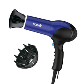 Conair front view showing dryer design and attachments for quick styling