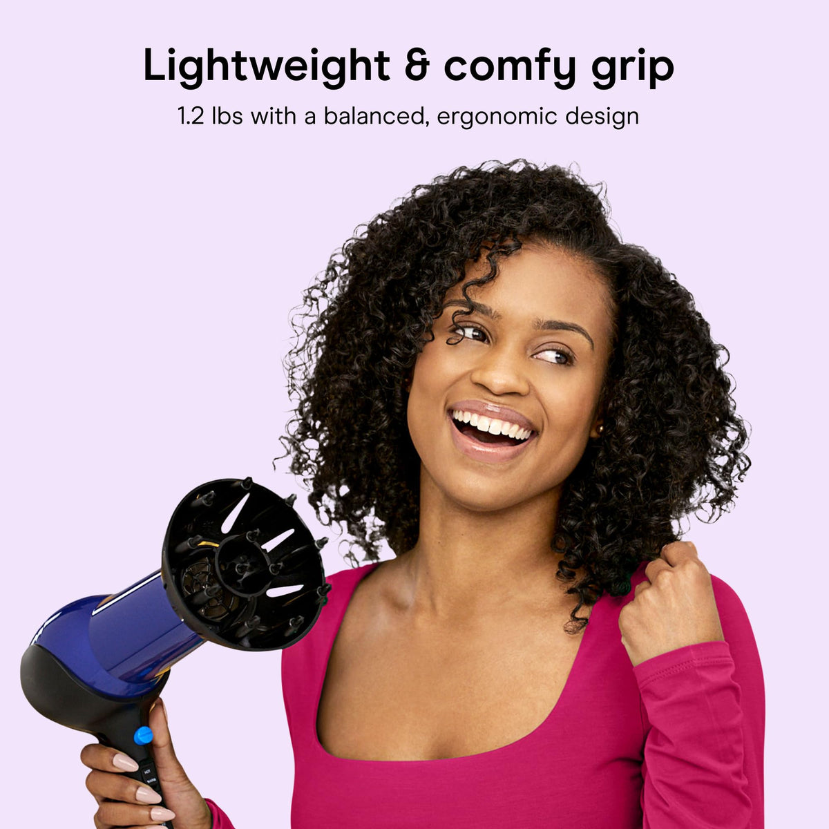 Conair ionic disperser detail reducing frizz and improving shine