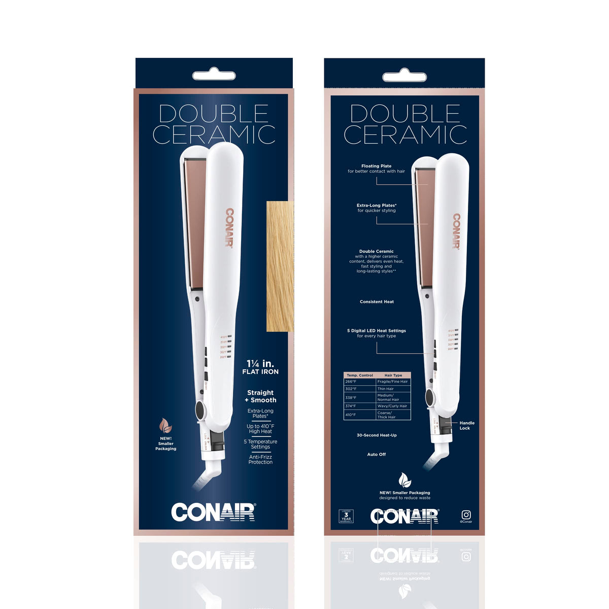 Conair product box and included items conveying ready-to-use styling convenience