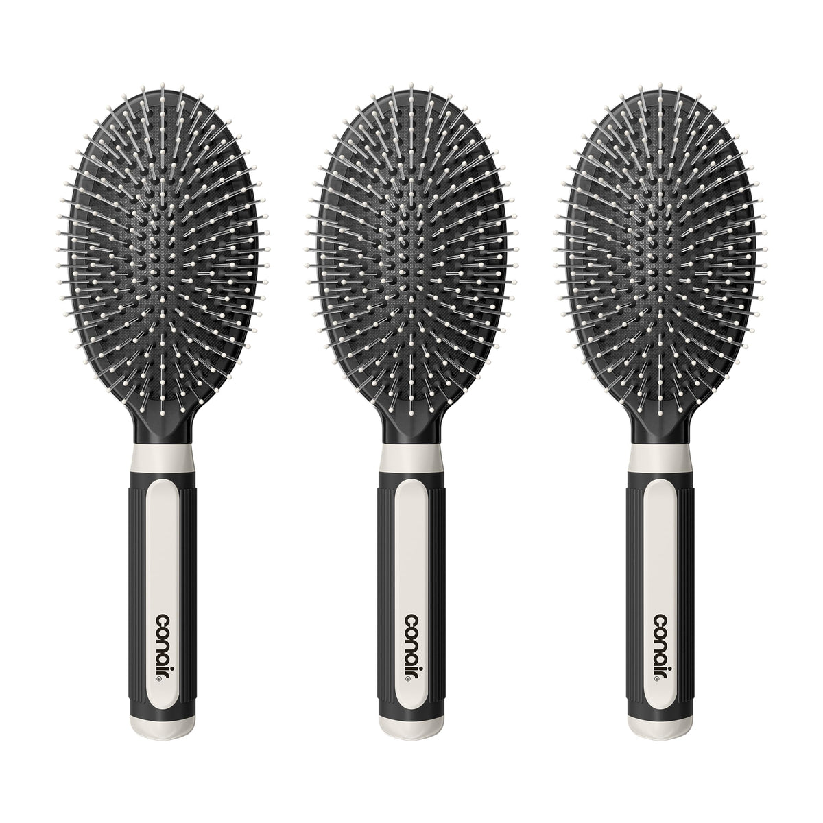 Conair brush pack front view showing three brushes and convenience