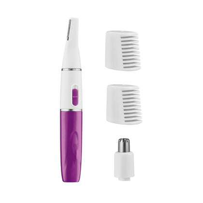Conair front view shows compact trimmer and attachments for easy grooming