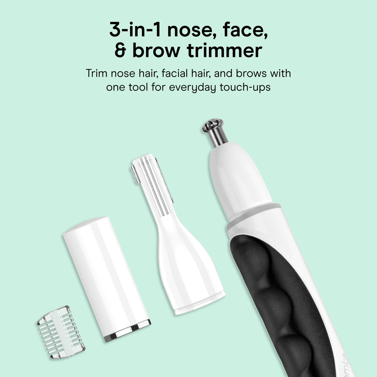 Conair GIRLBOMB held in hand to show size and travel-ready convenience
