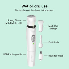 Conair Girlbomb held in hand to show scale and comfortable maneuverability