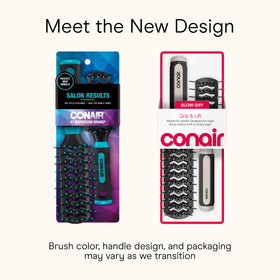 Conair full-size brush close-up showing bristles for faster drying