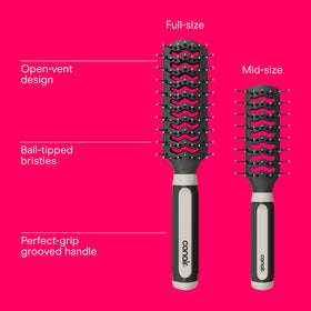 Conair mid-size brush close-up showing precision shaping benefit