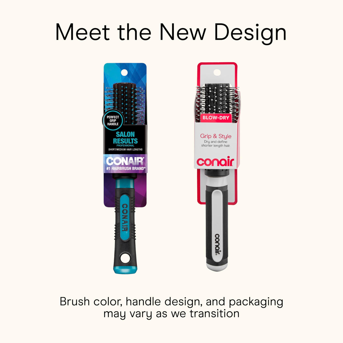 Conair grip & style barrel closeup showing mid-size barrel for controlled styling