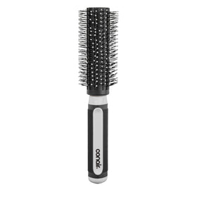 Conair grip & style front view showing brush shape and ergonomic design benefit
