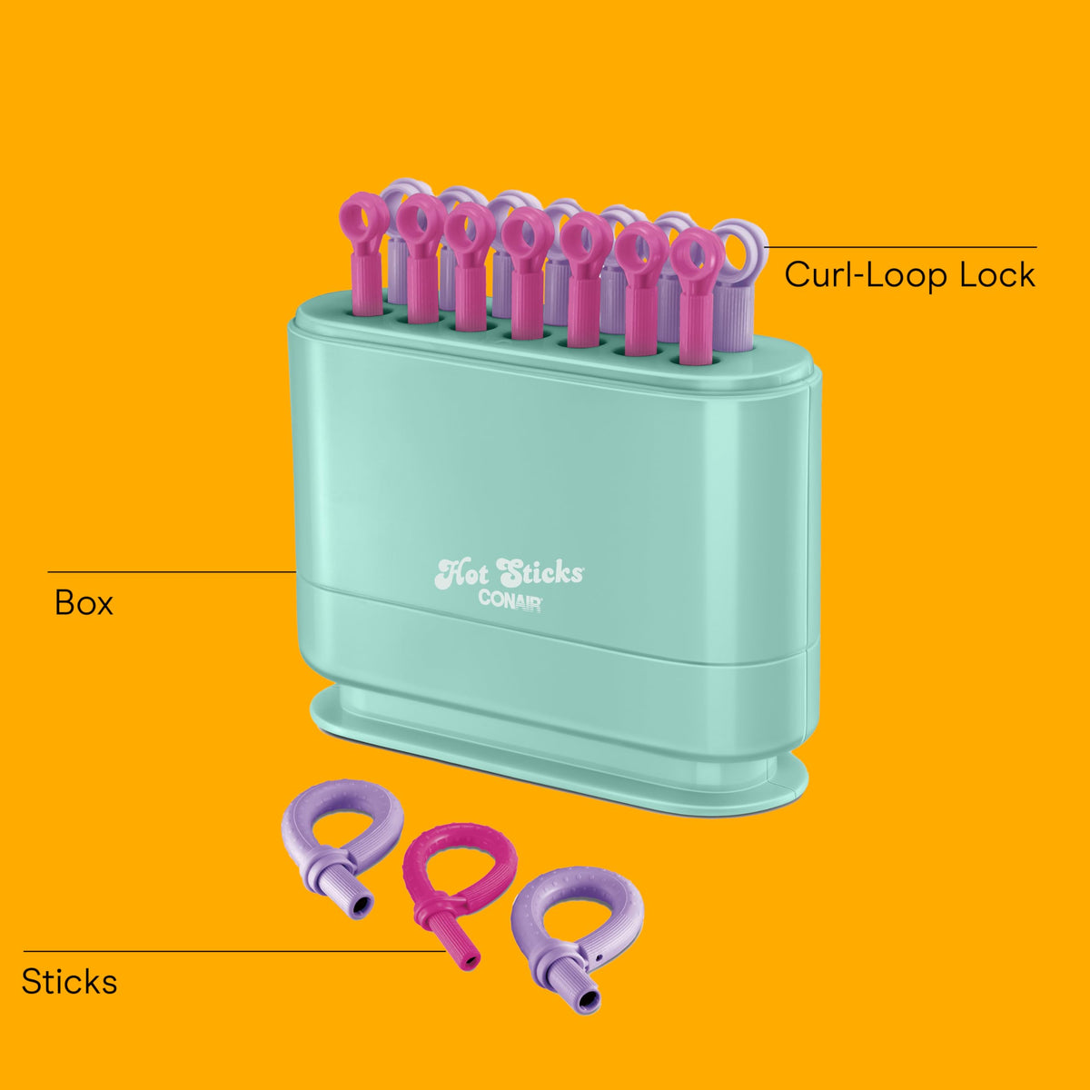 Conair close-up of silicone sleeve highlighting gentle heat protection