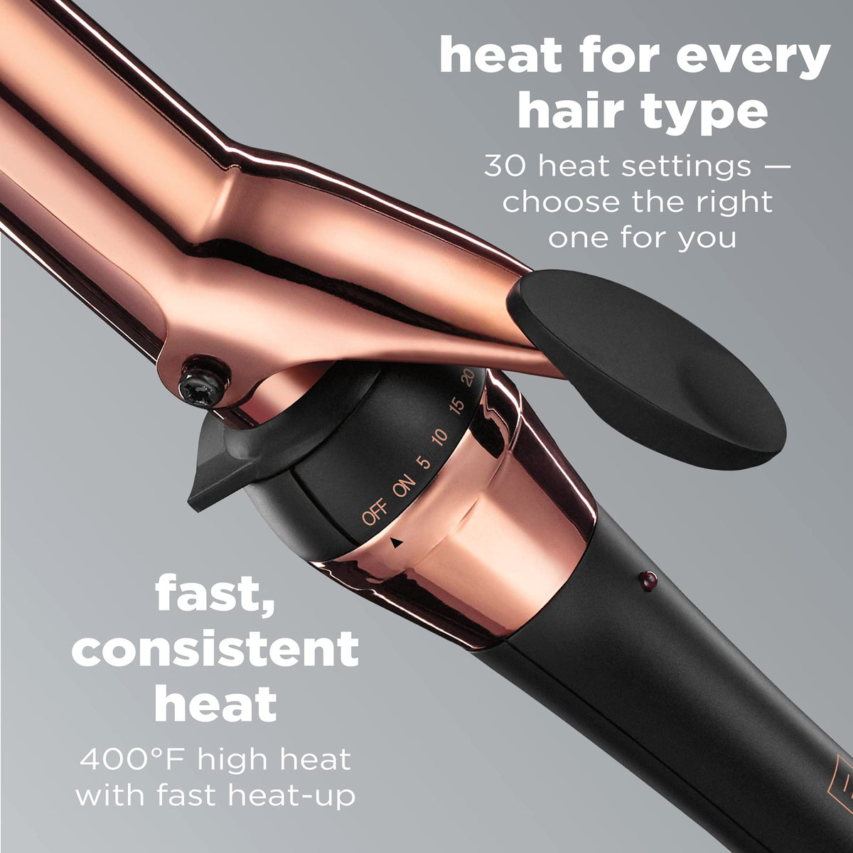 Conair INFINITIPRO cool tip detail for safe handling and easier sectioning during styling