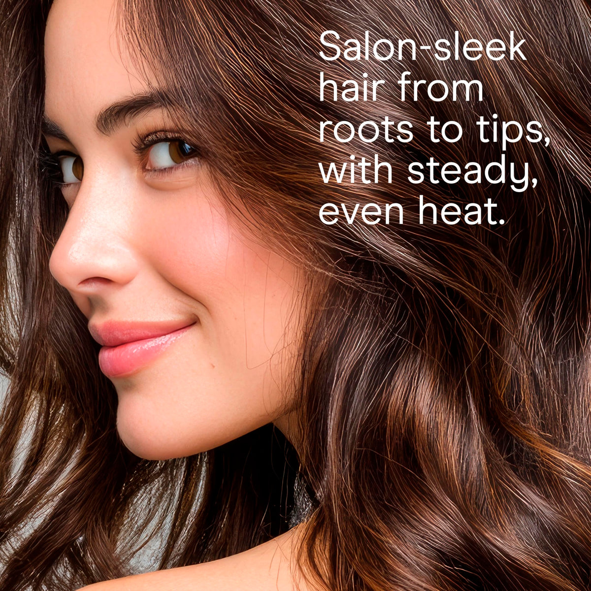 Conair InfinitiPRO blowout brush head demonstrating shaping and smoothing action