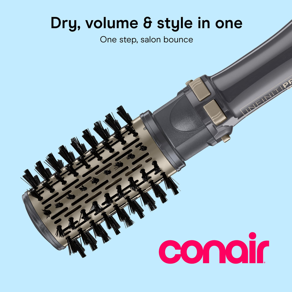 Conair InfinitiPRO 1.5-inch barrel close-up highlighting tight-wave shaping and precise styling