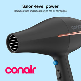 Conair InfinitiPRO back filter detail highlighting removable filter for easier maintenance and longer life
