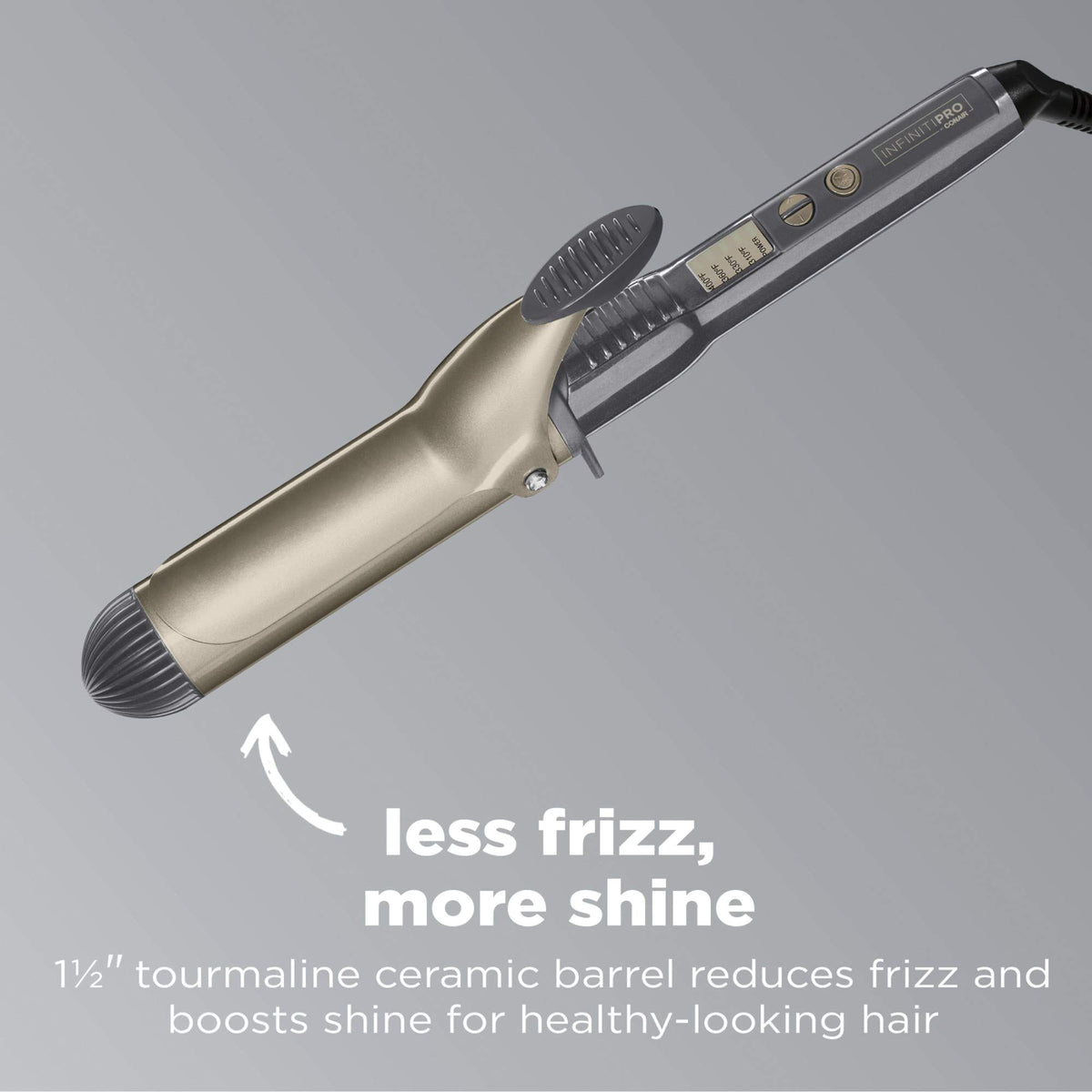 Conair INFINITIPRO barrel close-up highlighting tourmaline ceramic smooth surface