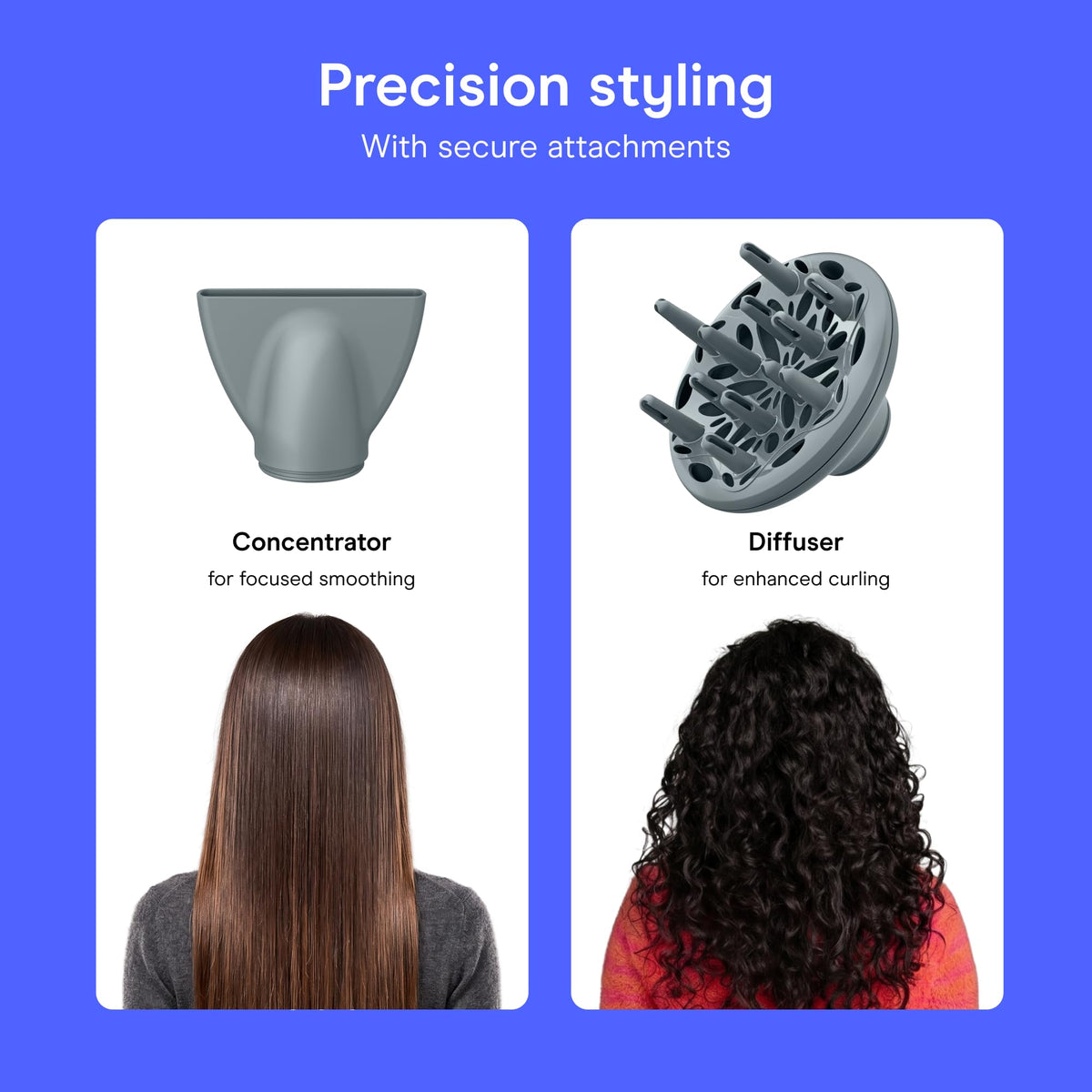 Conair InfinitiPRO concentrator detail highlighting focused airflow for smooth blowouts