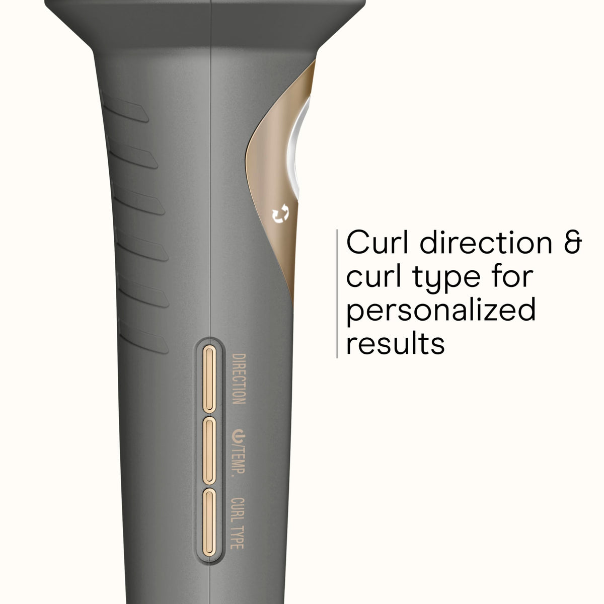 Conair InfinitiPro curl chamber detail emphasizing tangle-free technology for safe styling