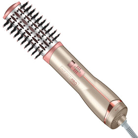 Conair InfinitiPro front view showing brush shape and controls for easy styling