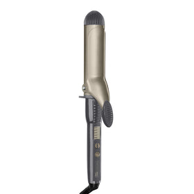 Conair INFINITIPRO front view showing full iron and clamp for easy styling