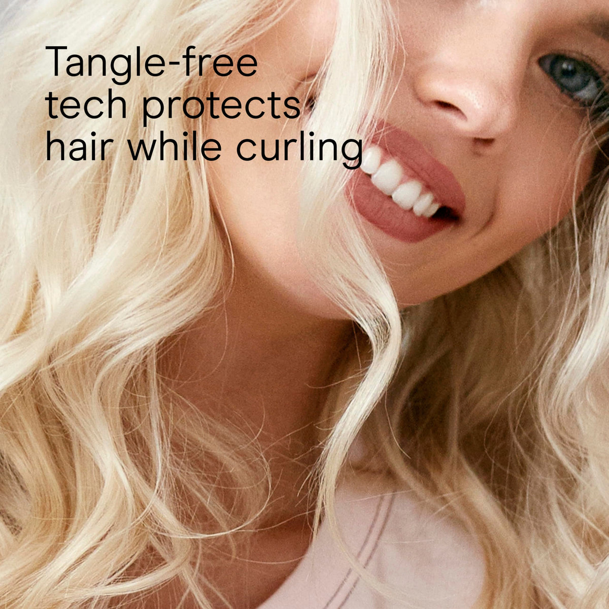 Conair InfinitiPro creating soft waves on long hair for quick, salon-like results
