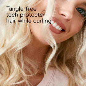 Conair InfinitiPro creating soft waves on long hair for quick, salon-like results