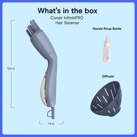 Conair INFINITIPRO steam prongs used at roots to separate strands and boost lift