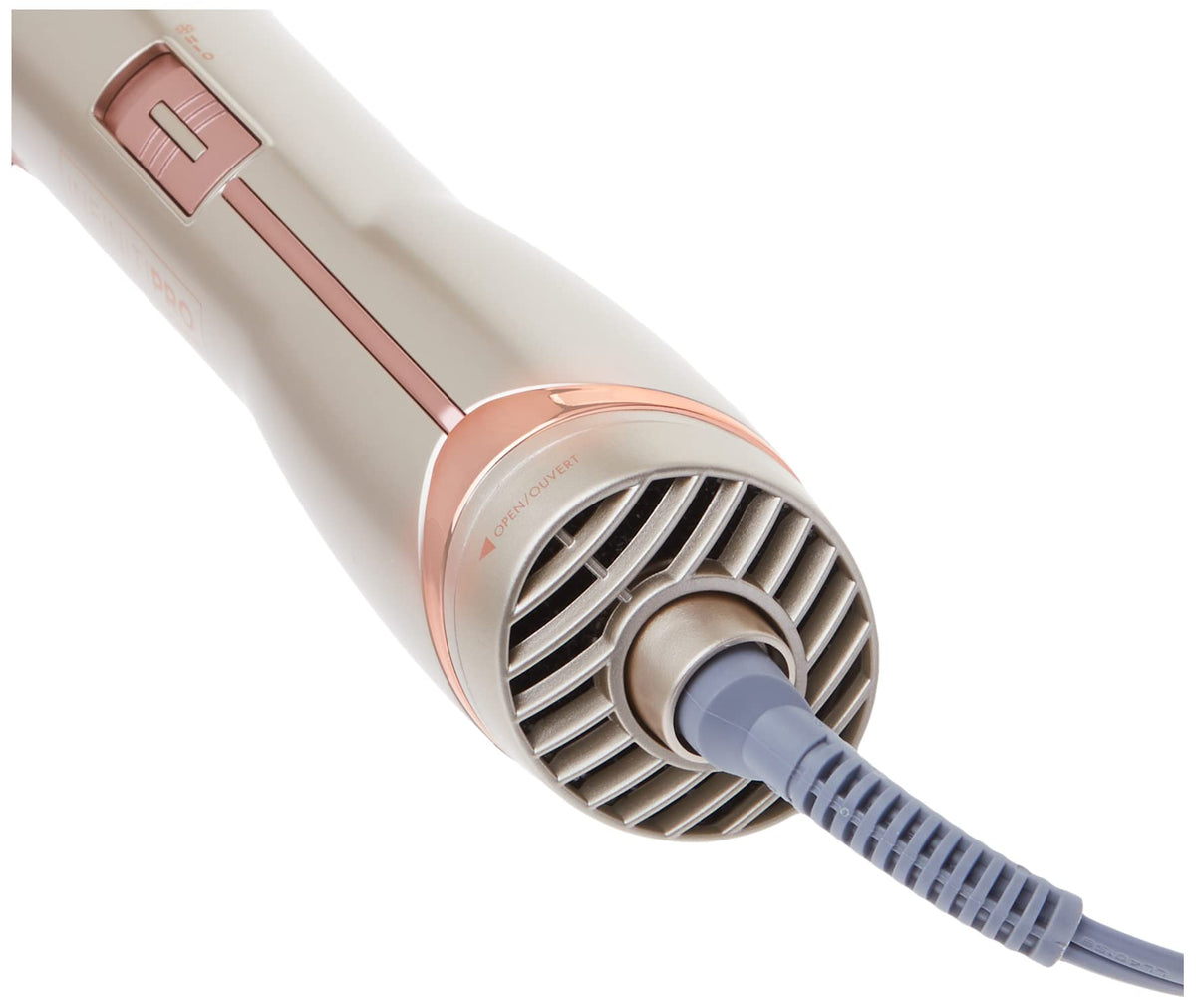 Conair InfinitiPro packaging and label displaying features and 120V power