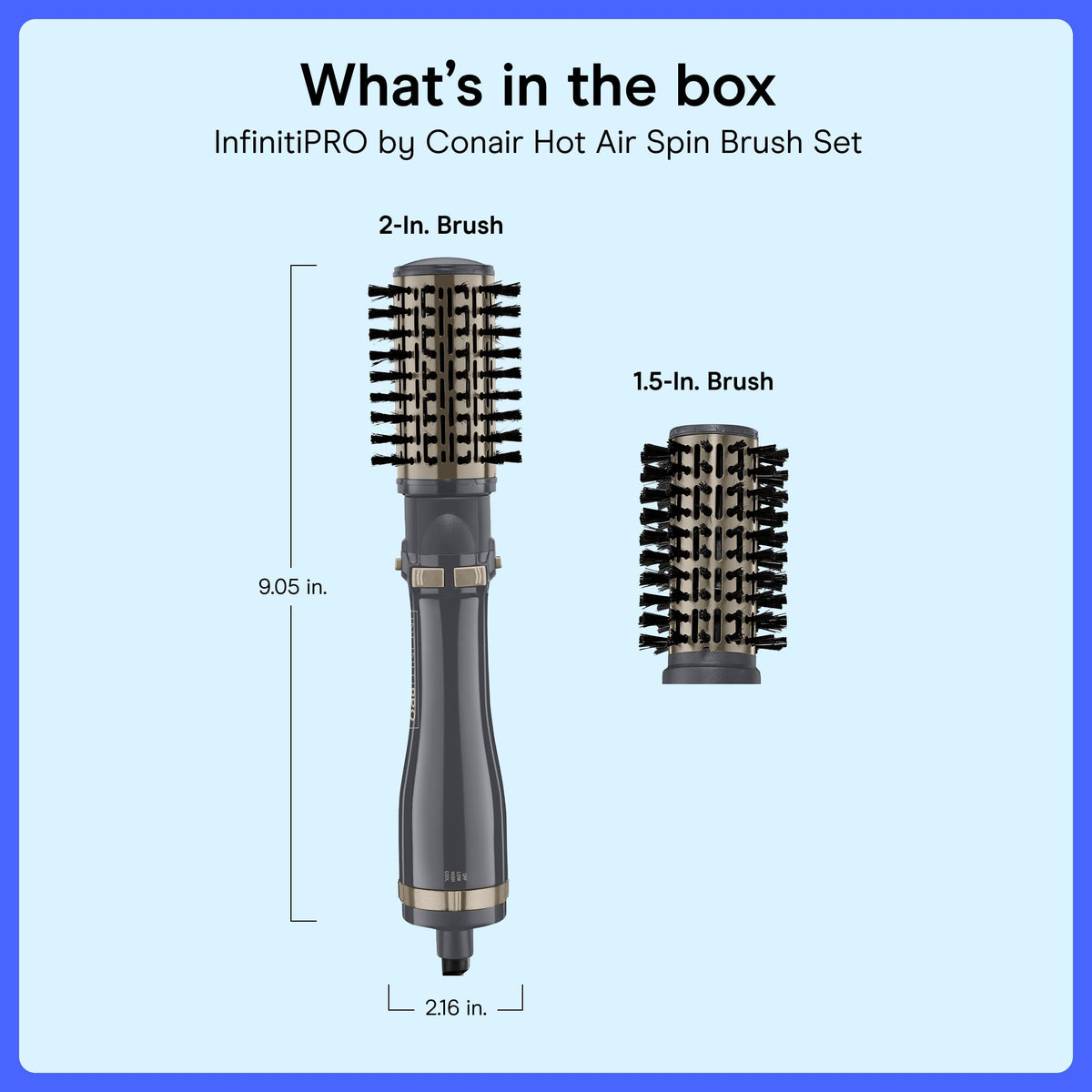 Conair InfinitiPRO root lift before and after comparison showing visible volume improvement