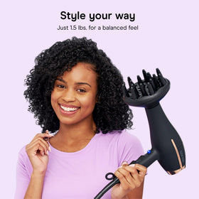 Conair InfinitiPRO with concentrator attached for precise smoothing and faster straightening