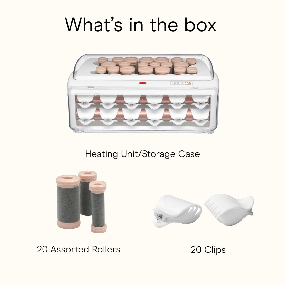 Conair INFINITI PRO kit packed in case for neat storage and travel convenience