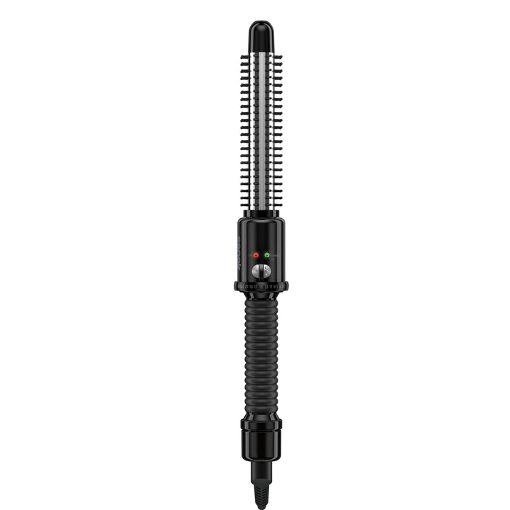 Conair instant heat front view showing sleek brush and barrel for fast curl styling