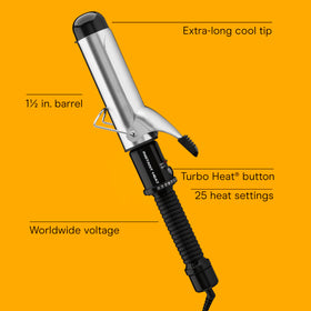 Conair barrel close-up highlighting multilayer heating for even curls