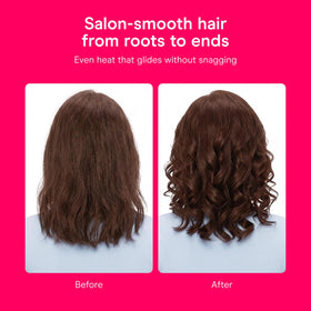 Conair instant heat nylon bristles detail demonstrating smooth glide and reduced pulling