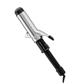 Conair curling iron front view showing barrel and handle for easy styling