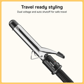 Conair curling iron styling model hair creating defined curls and smooth shine